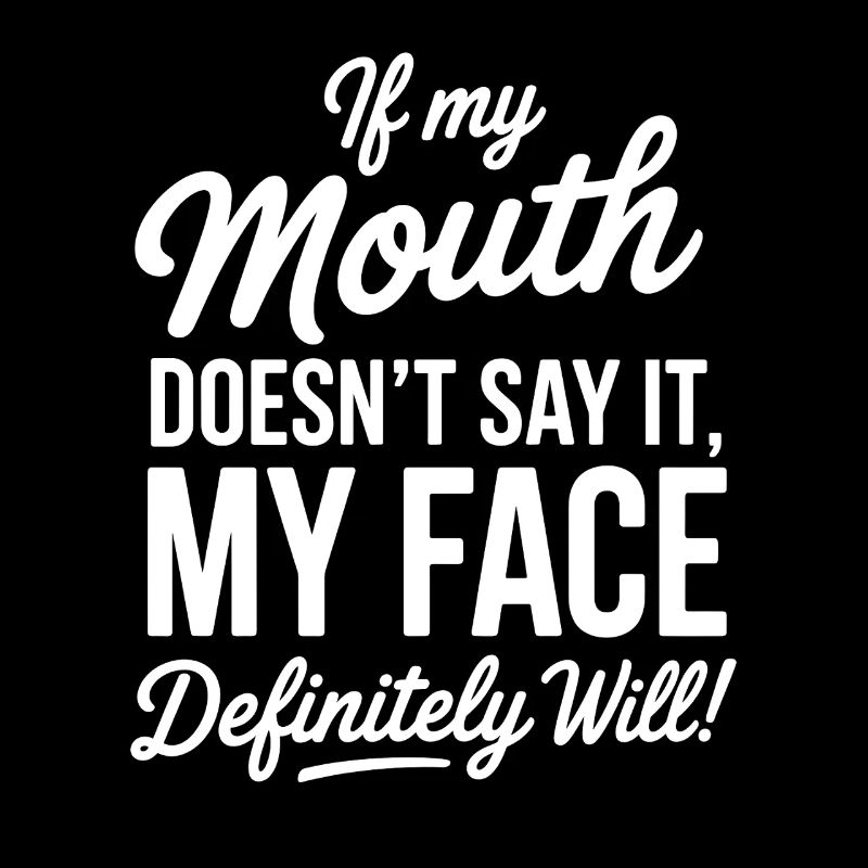 Quand la bouche est silencieuse, mon visage parle