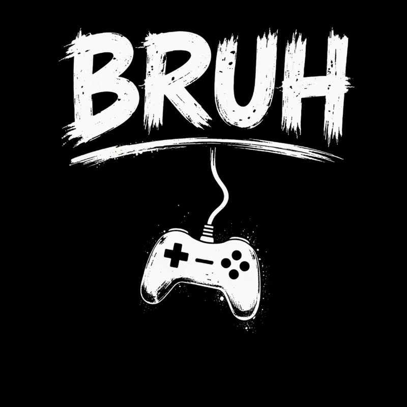 Splash de manette de jeu BRUH