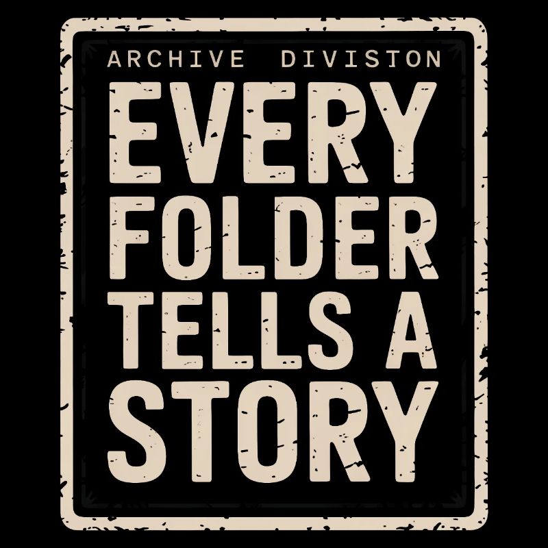 Every Folder Tells A Story Archival Print