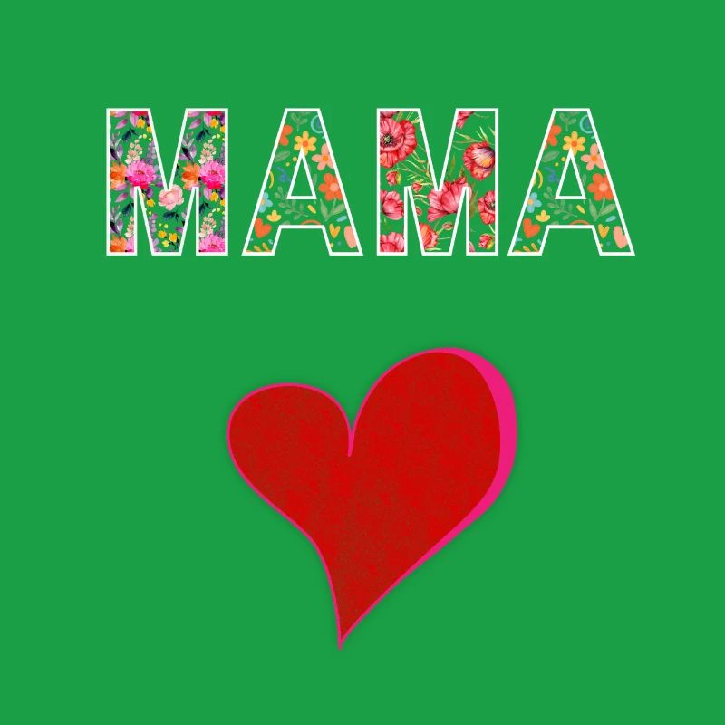 Mama Blumen Design Muttertag Geschenk Liebe