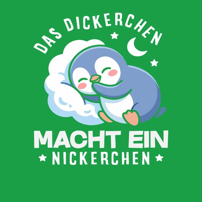 Das Dickerchen macht ein Nickerchen Pinguin