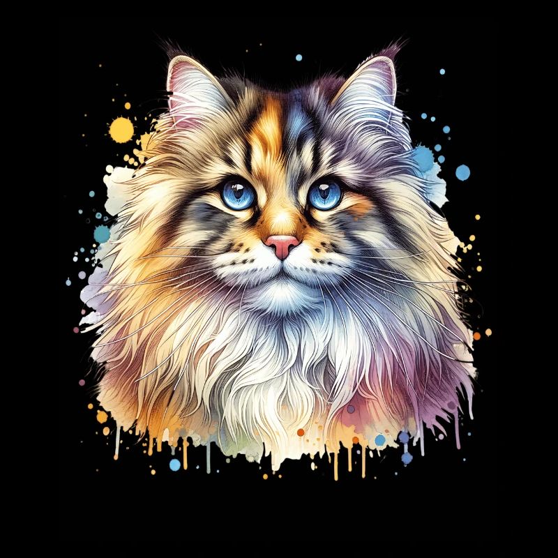 Norwegian Forest Cat Motif