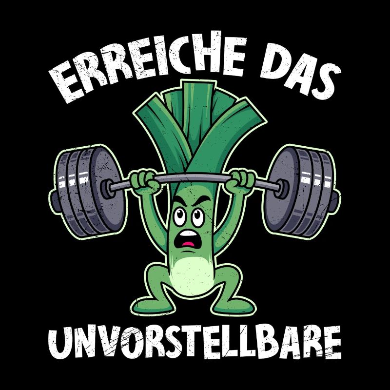 Gewichtheber ERREICHE DAS UNVORSTELLBARE Lustig