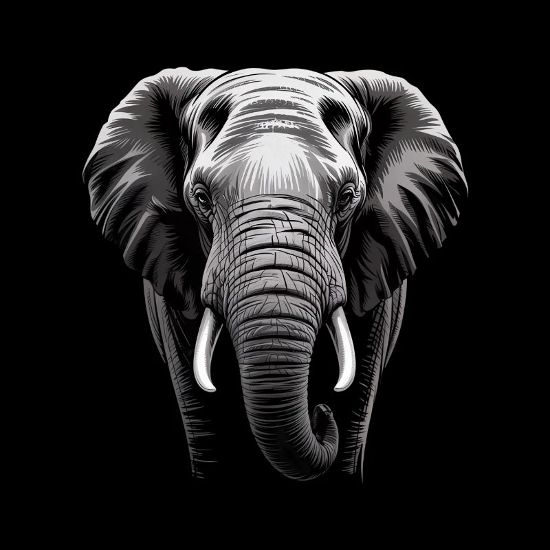 Éléphant tête d’éléphant