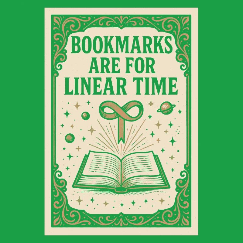 Linear Time Bookmarks | Sci-Fi Book