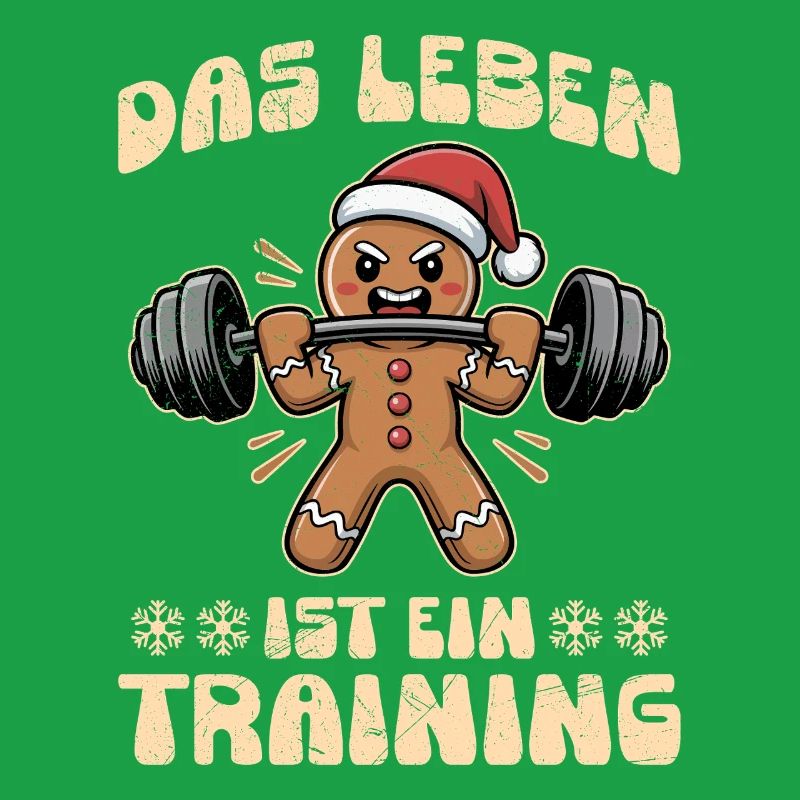 Lebkuchenmann DAS LEBEN IST EIN TRAINING Lustig