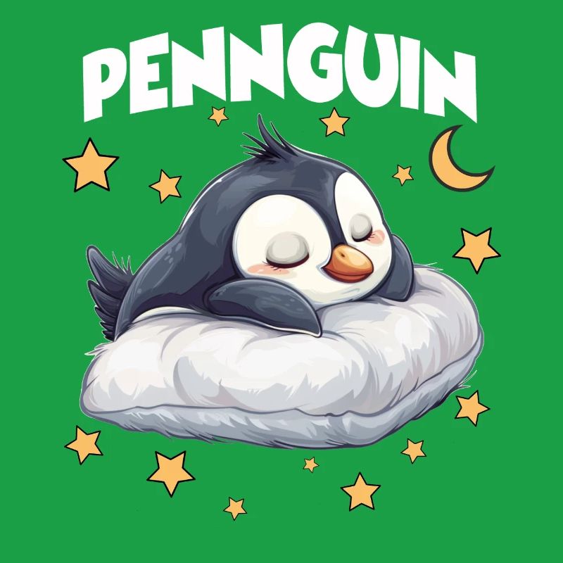 Pennguin Pinguin Pyjama Morgenmuffel Langschläfer 