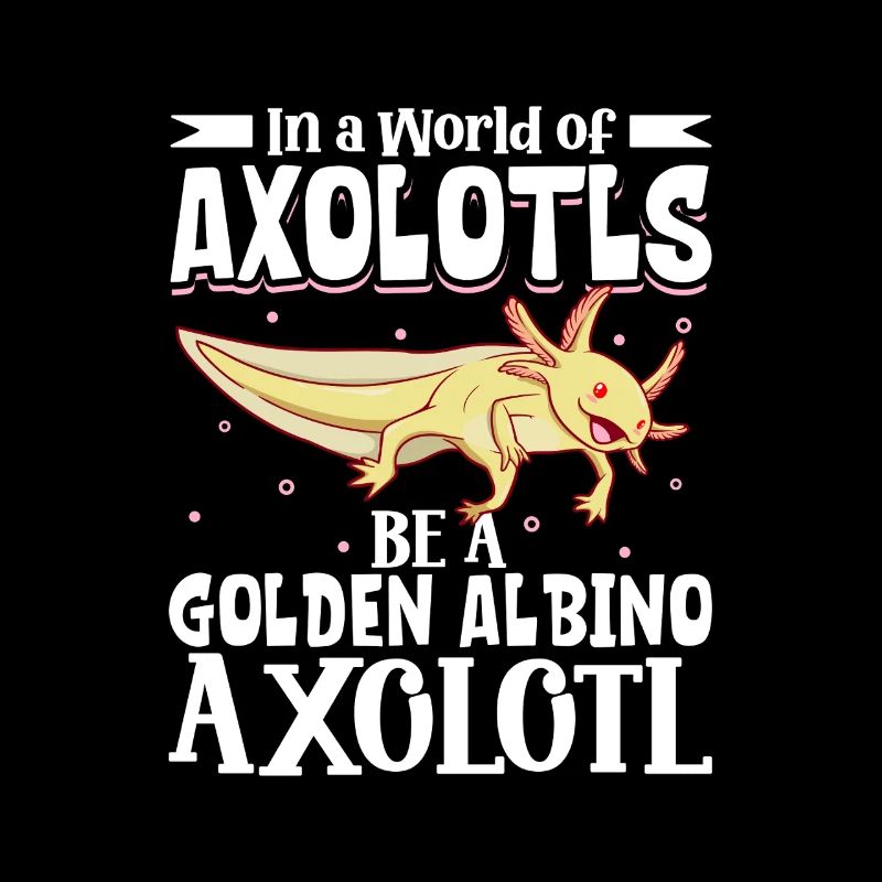 Sei ein Golden Albino Axolotl