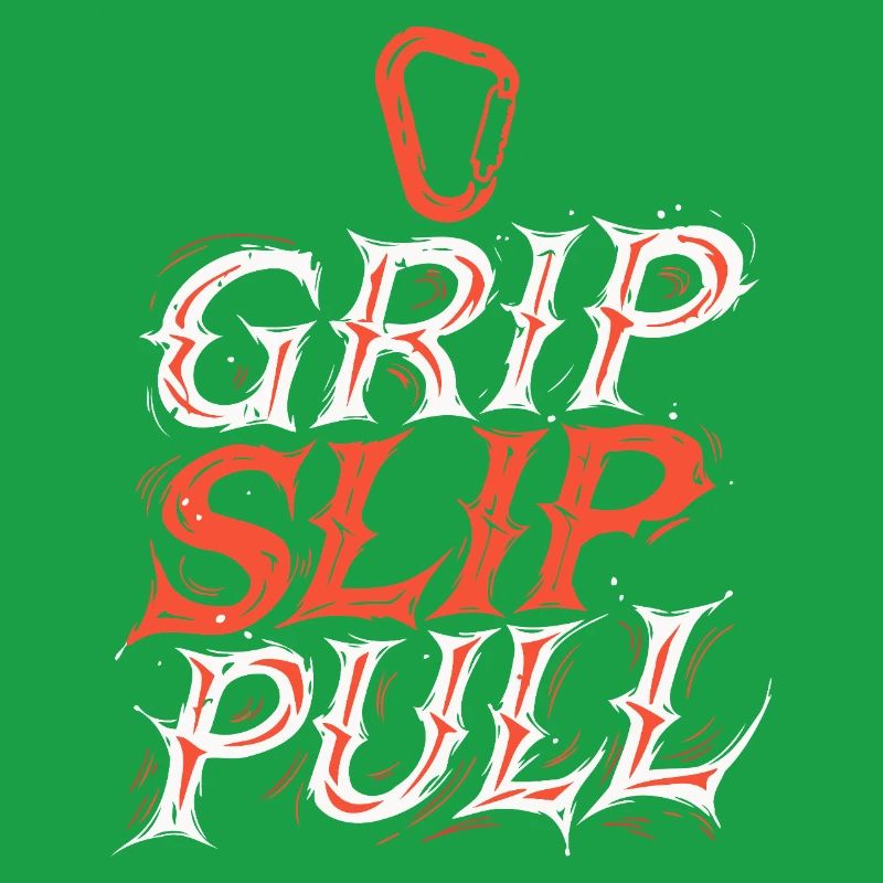 Grip Slip Pull Typographie Dynamique