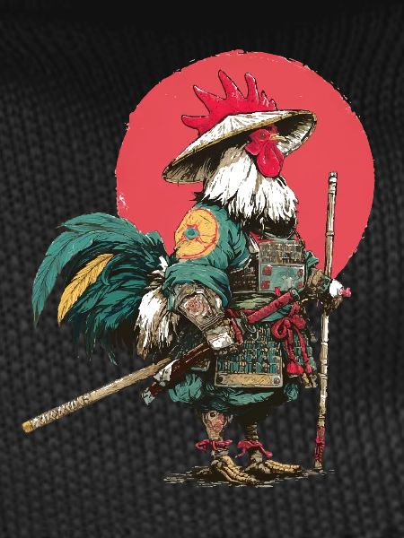 Rooster Samurai in Armour