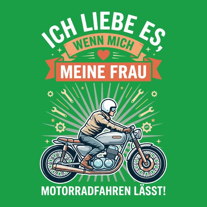 Motorradfahrer Ehemann Lustiger Spruch Biker