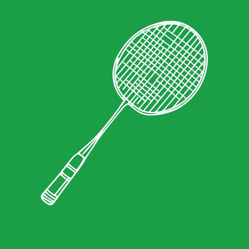 Badminton Racket Drawing