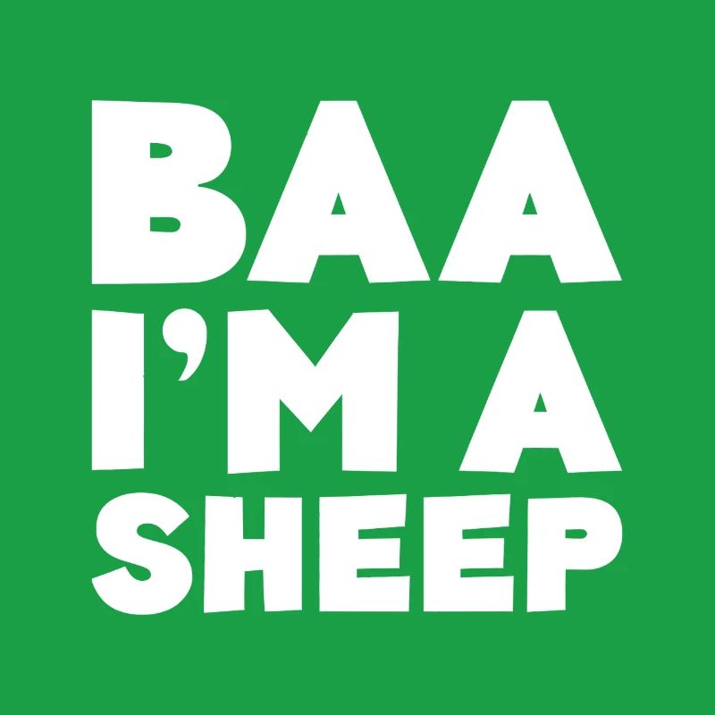 Fett BAA Ich bin ein Schaf