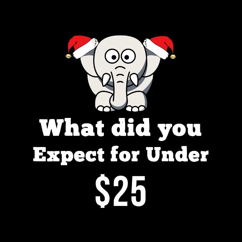 Elephant Santa Snark Under $25