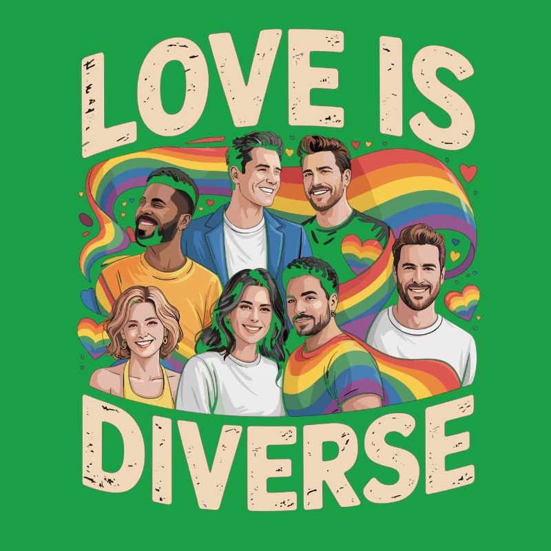 Love Is Diverse Pride Regenbogen