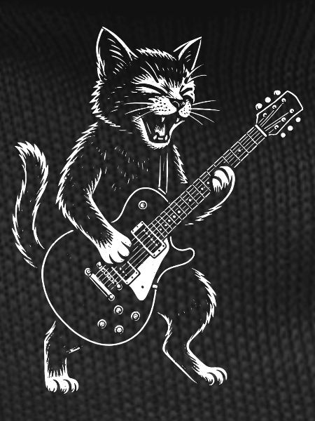 Cat Plays Guitar
