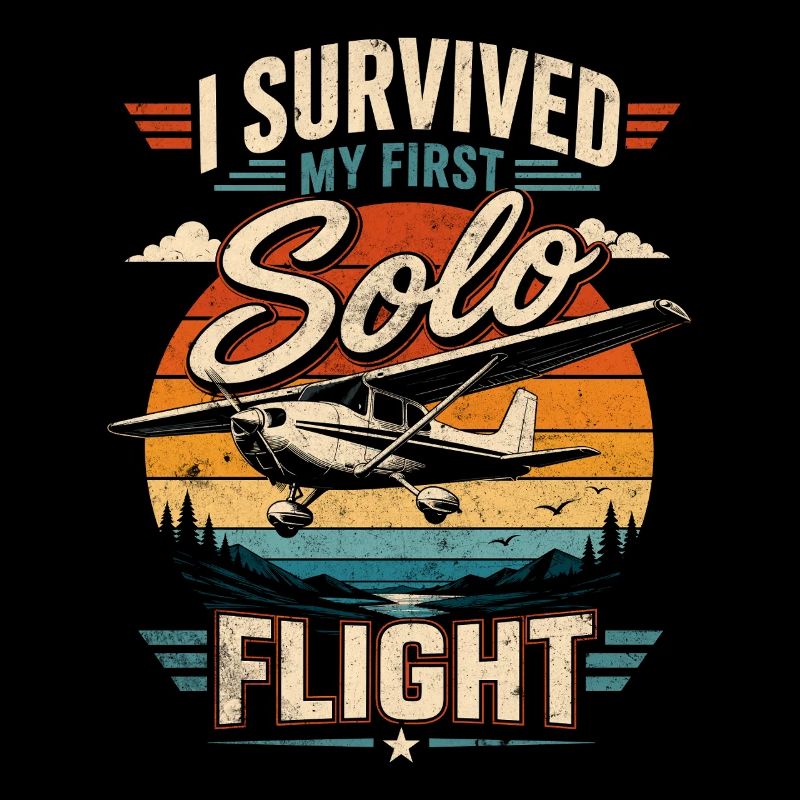 I survived my first solo flight