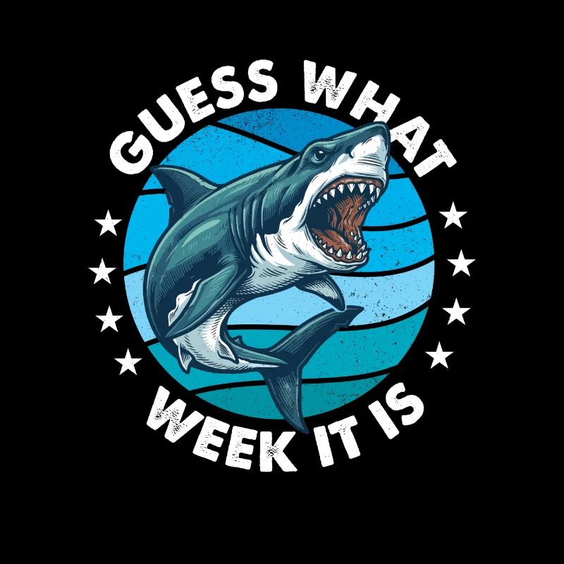 Devine quelle semaine Shark Ocean Humour
