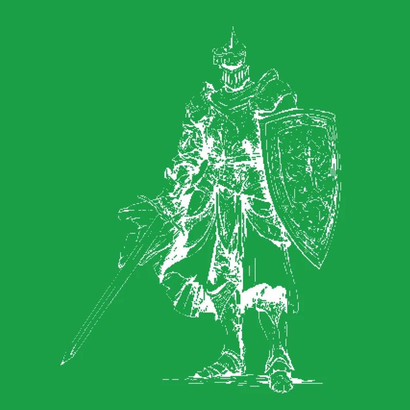 Heraldischer Ritter mit Schild