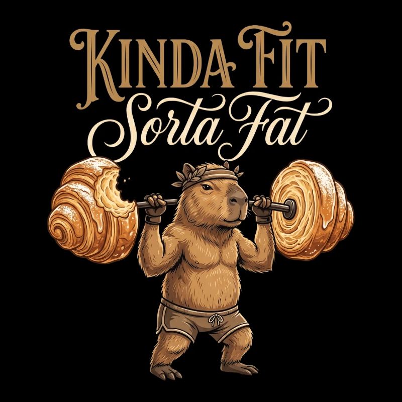Kinda Fit Sorta Fat Capybara Gewichtheben