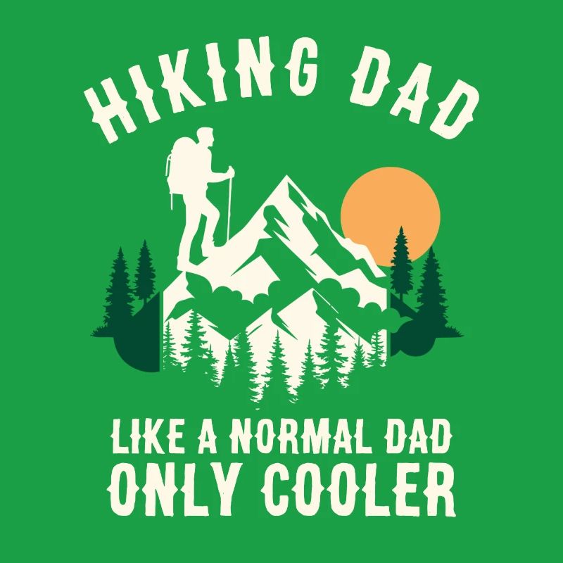 Papa de randonnée cool