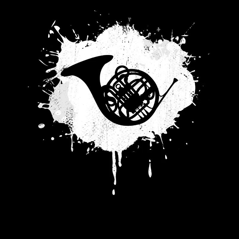 French horn sketch