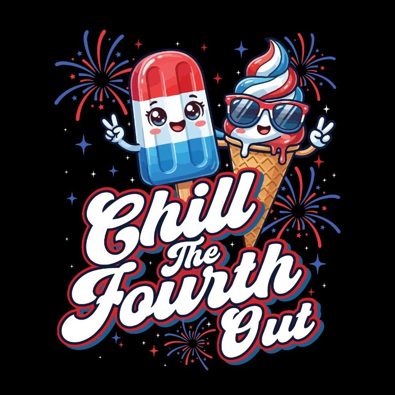 Chill The Fourth Out Patriotischer Humor