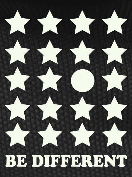 Be Different Star Grid Circle