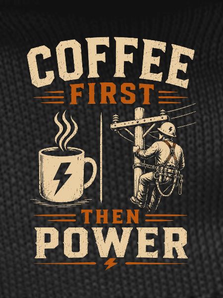 Power Line Coffee Electrician Technology
