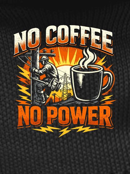 Beware of Lineman without coffee