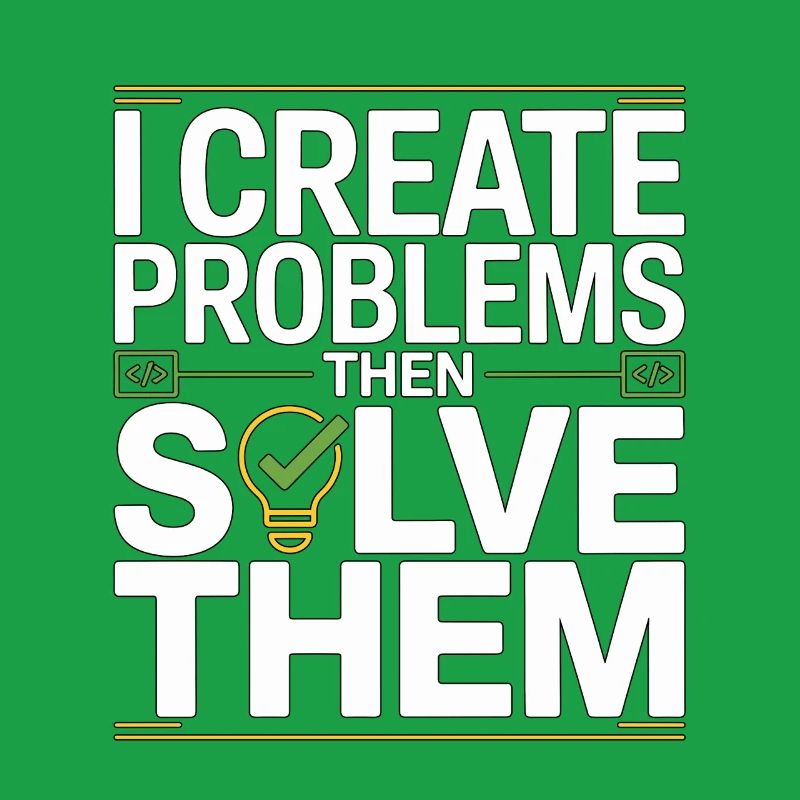 Game Developer I Create Problems Then Game Coder