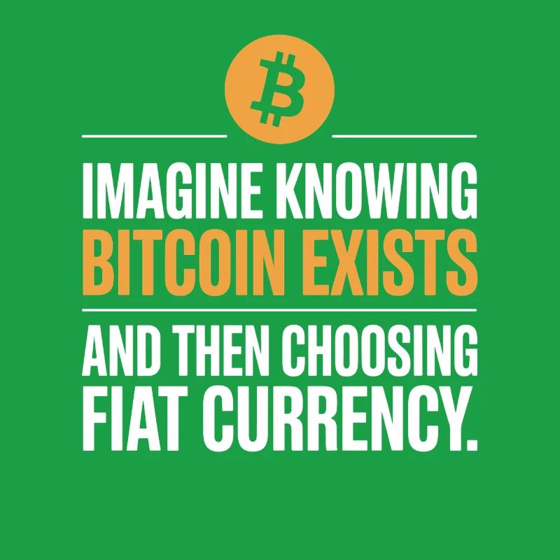 Bitcoin Imagine Knowing Bitcoin Exists Krypto BTC