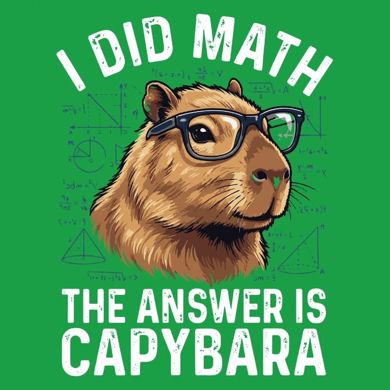 I Did Math Answer Is Capybara Lustig Spruch