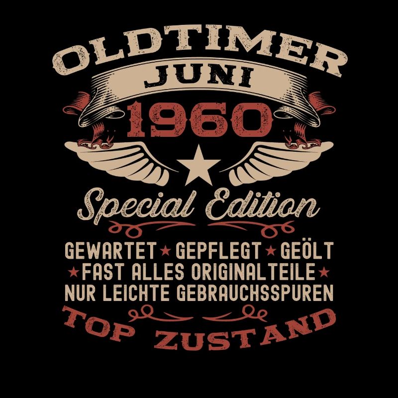 66. Geburtstag Geschenk Mann Oldtimer Juni 1960