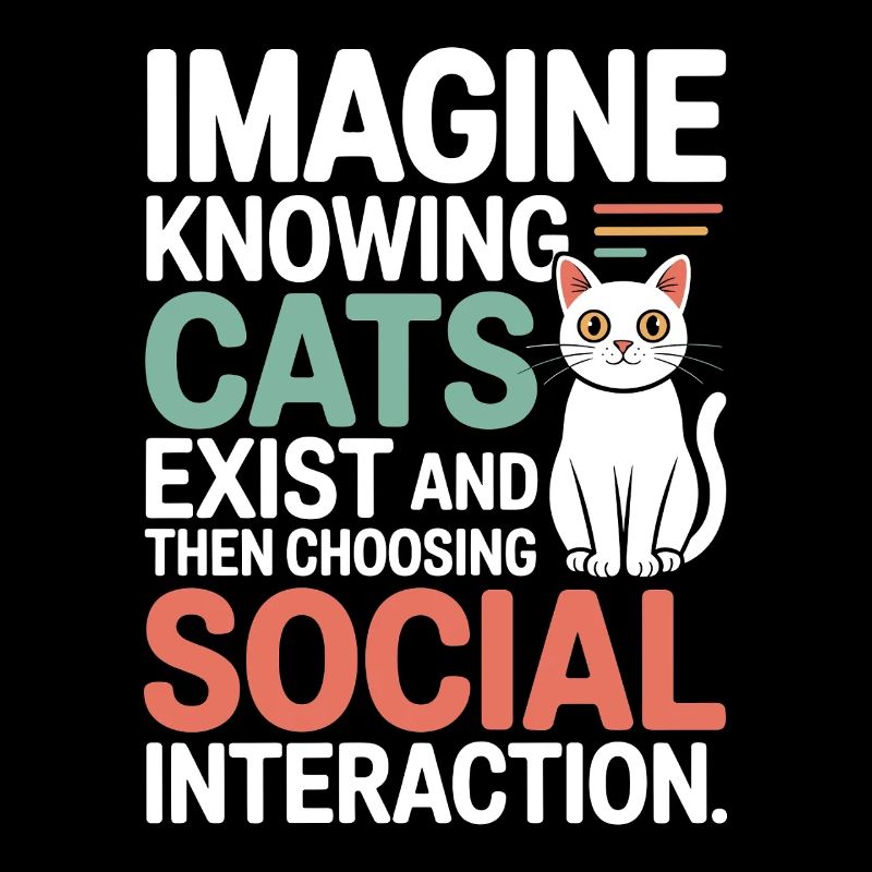 Katze Imagine Knowing Cats Exist Katzenmama Katzen