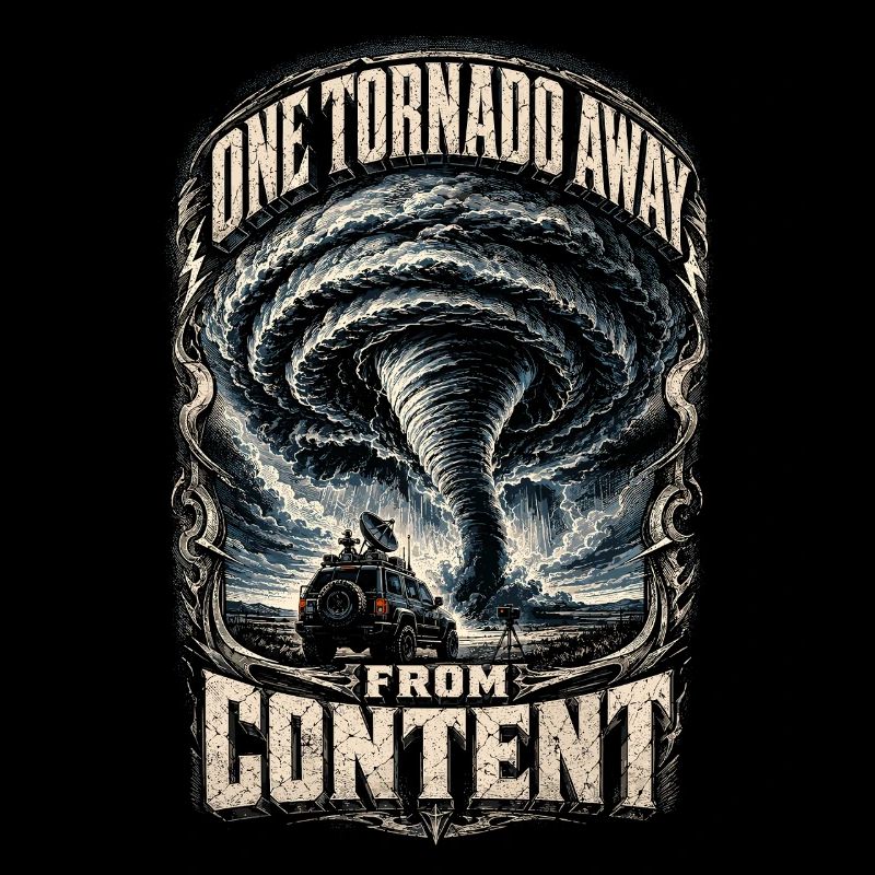 Storm Chaser Météorologue à une tornade de distance