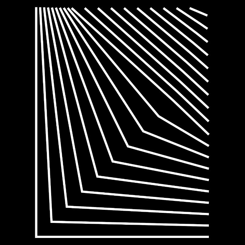 Geometric Radial Line Pattern