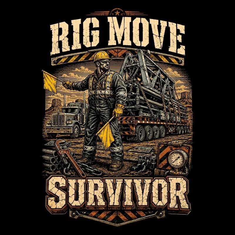 Bohrinsel Ölplattformarbeiter Rig Move Survivor