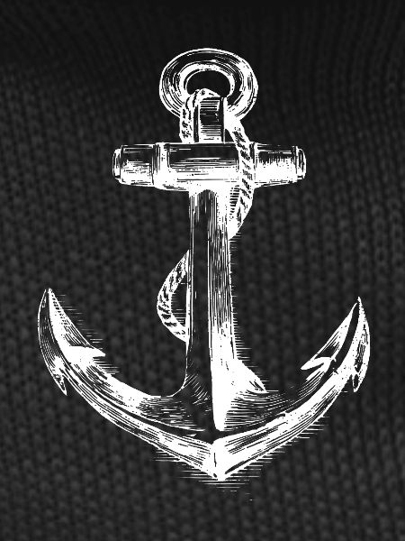 Weathered Anchor Emblem Sketch