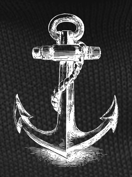 White Anchor Silhouette