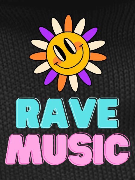 Sunshine Rave Music Neon Design