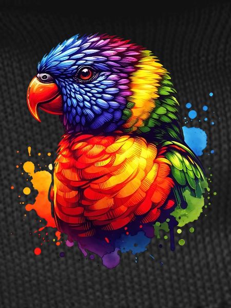 Forest lorikeet motif