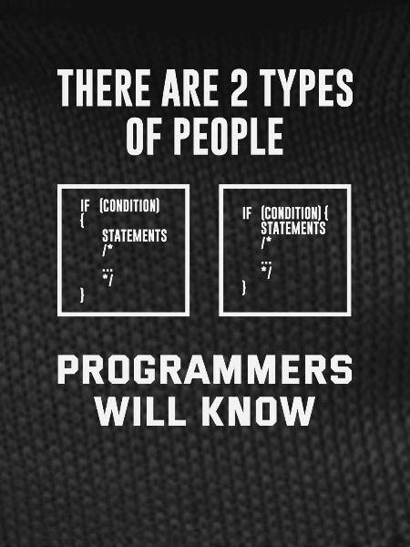 Programmierer Zwei Arten Menschen