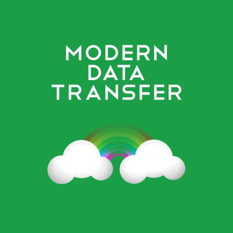 Modern Data Transfer Clouds Computer Scientist Gift