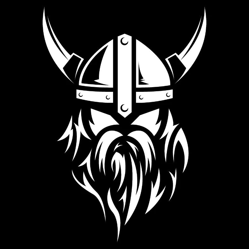 viking wikinger beards bart fighter symbol