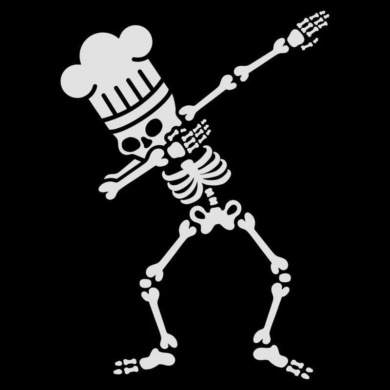 Dab dabbing skeleton BBQ cook / chef