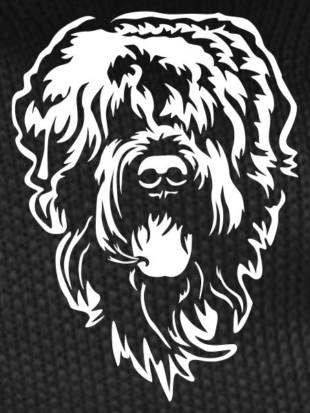 Russian Terrier Head "Black Edition"