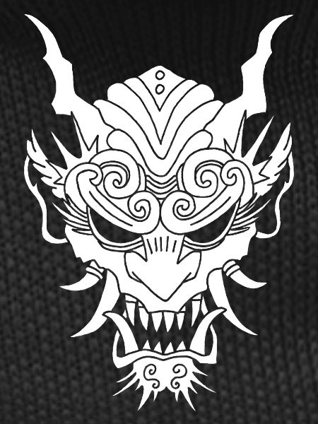 white gothic demon