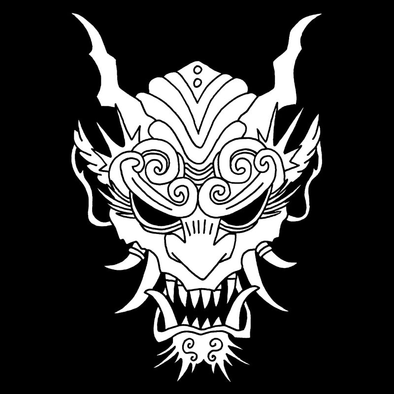 white gothic demon