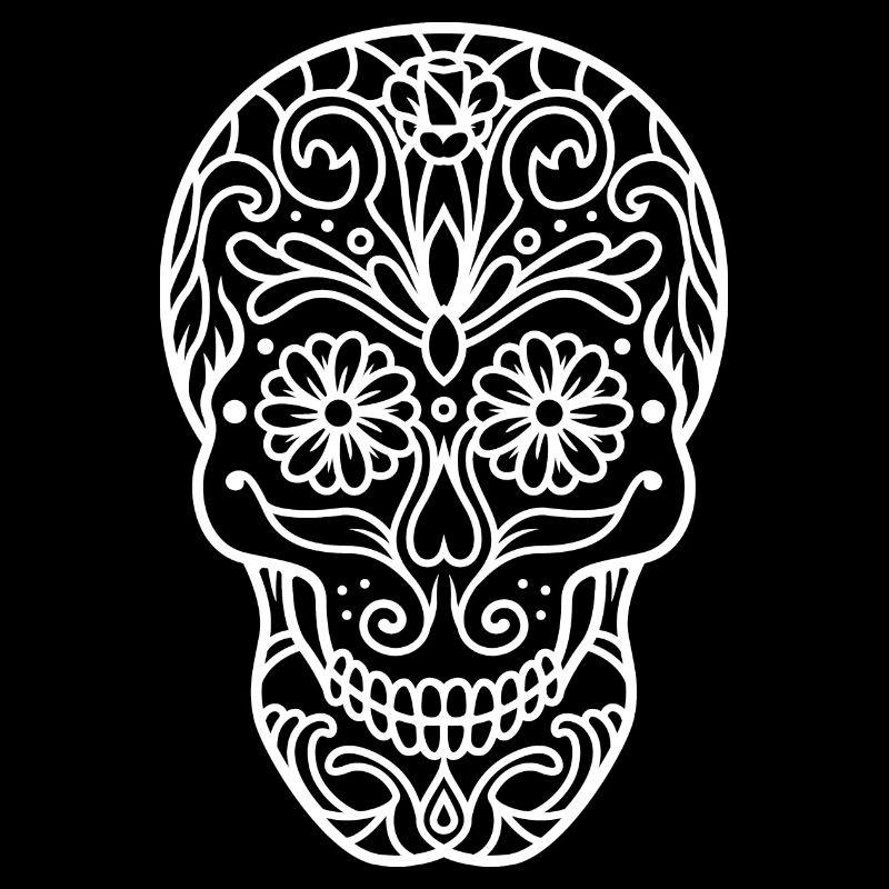 Skull in Mandala.